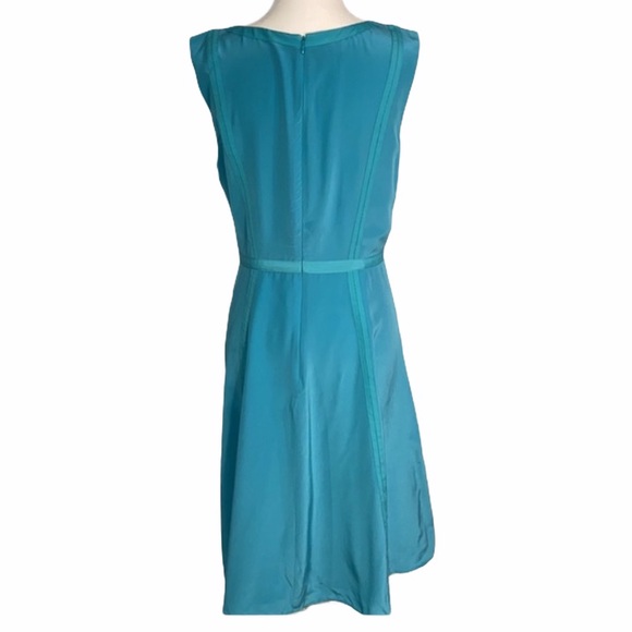 Talbots Turquoise Silk Dress - Picture 4 of 12